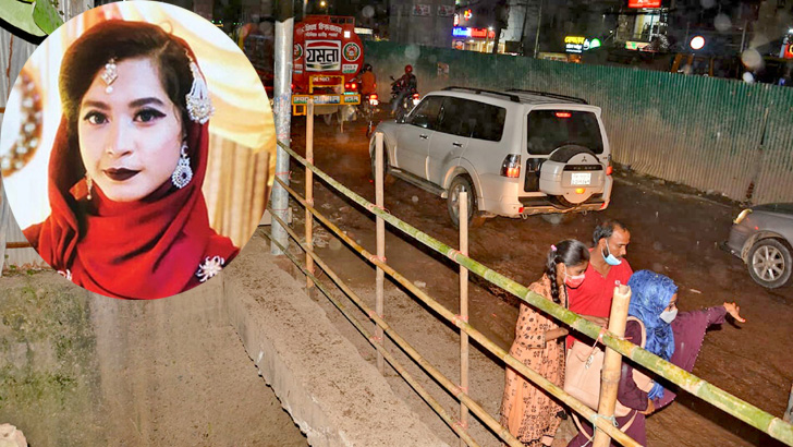 প্রায় ৩০ ফুট দূরে ৭০ ফুট গভীর থেকে আবর্জনা সরিয়ে সাদিয়ার লাশ উদ্ধার