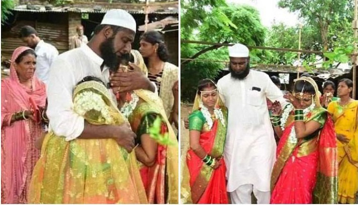 দুই হিন্দু মেয়ের বিয়ে দিলেন এক মুসলিম!