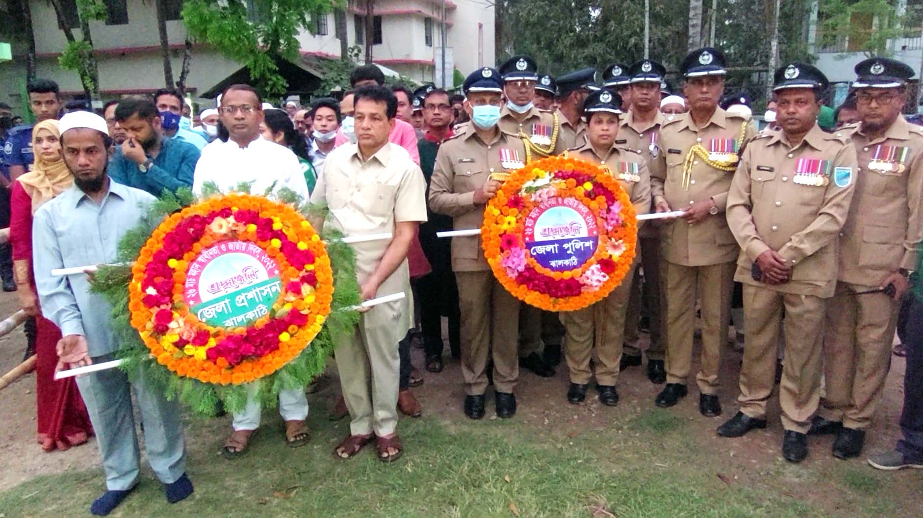 ঝালকাঠিতে যথাযোগ্য মর্যাদায় উদ্যাপিত হচ্ছে মহান স্বাধীনতা দিবস