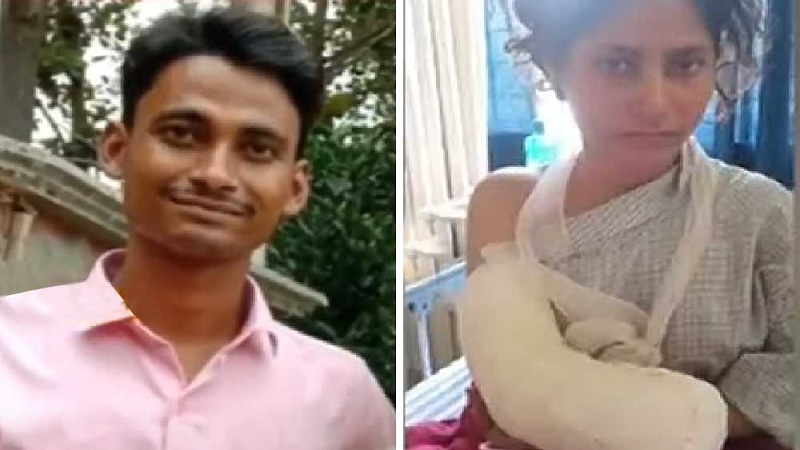বিবাহ বিচ্ছেদ হওয়ার সন্দেহে স্বামী স্ত্রী’র হাতের কব্জি কেটে ফেলেন