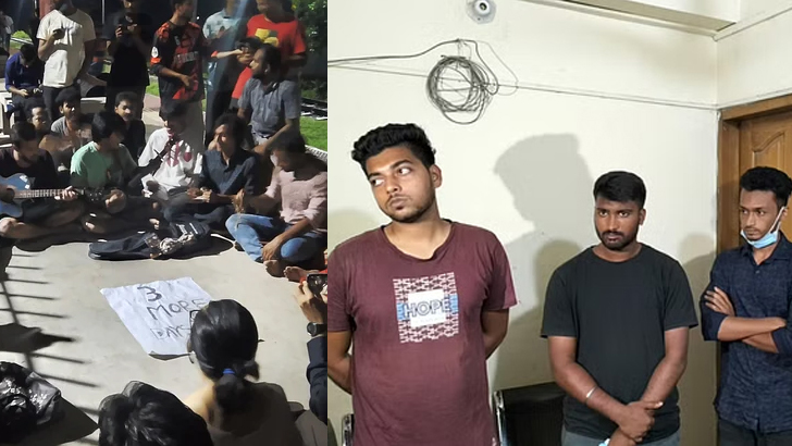 গ্রেফতার হওয়া ৪ জনের দাবি তারা ছাত্রলীগ করেন