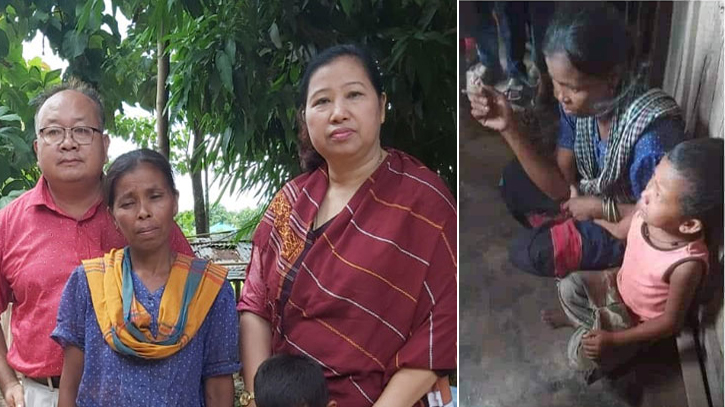 অভাবে সন্তান বিক্রির জন্য বাজারে তুললেন মা!