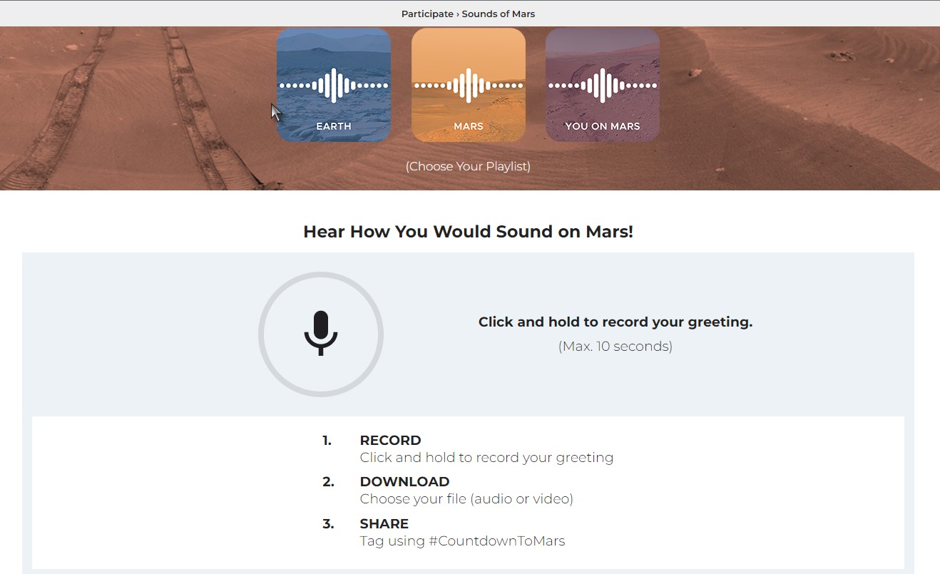 পৃথীবিতে থেকেও মঙ্গলে শোনা যাবে নিজের কন্ঠস্বর