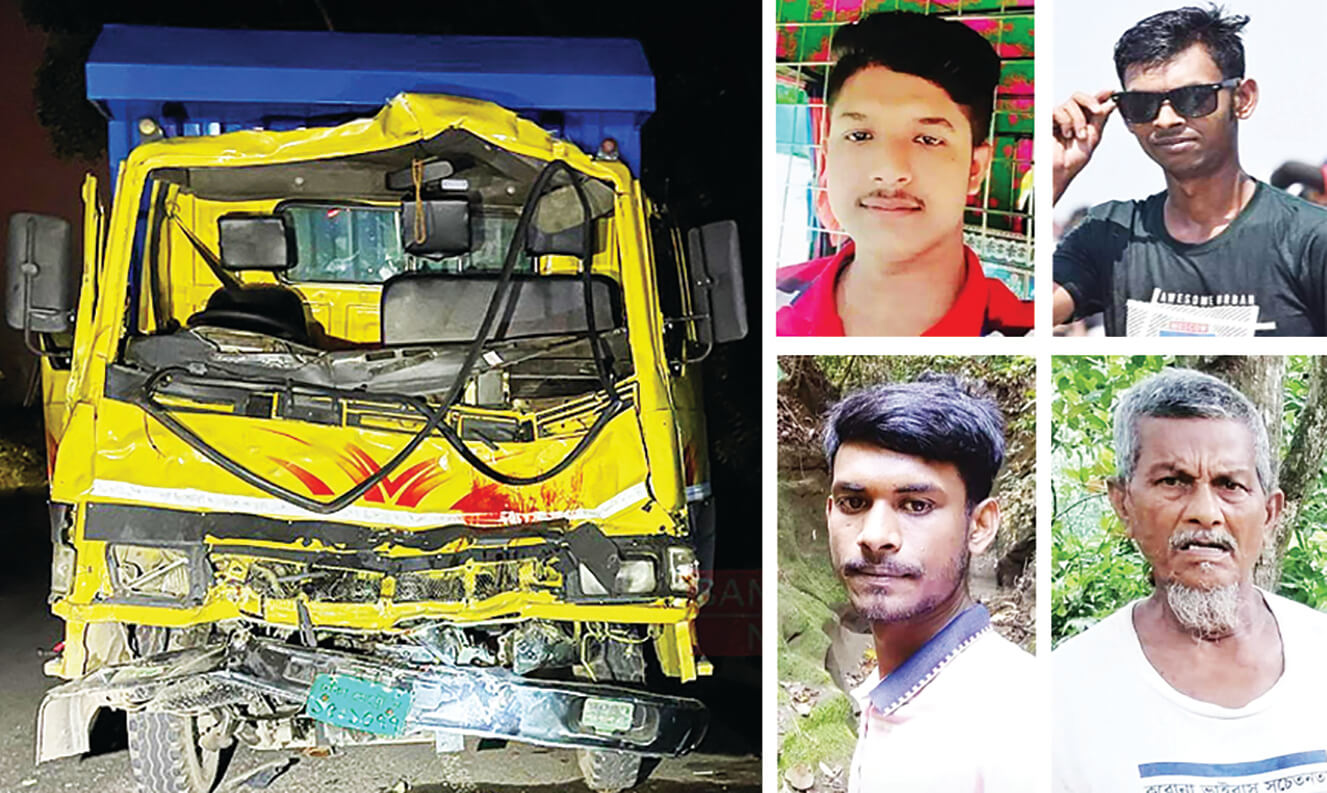 বাসের চাপায় দুই ভাইসহ ৪ জন নিহত