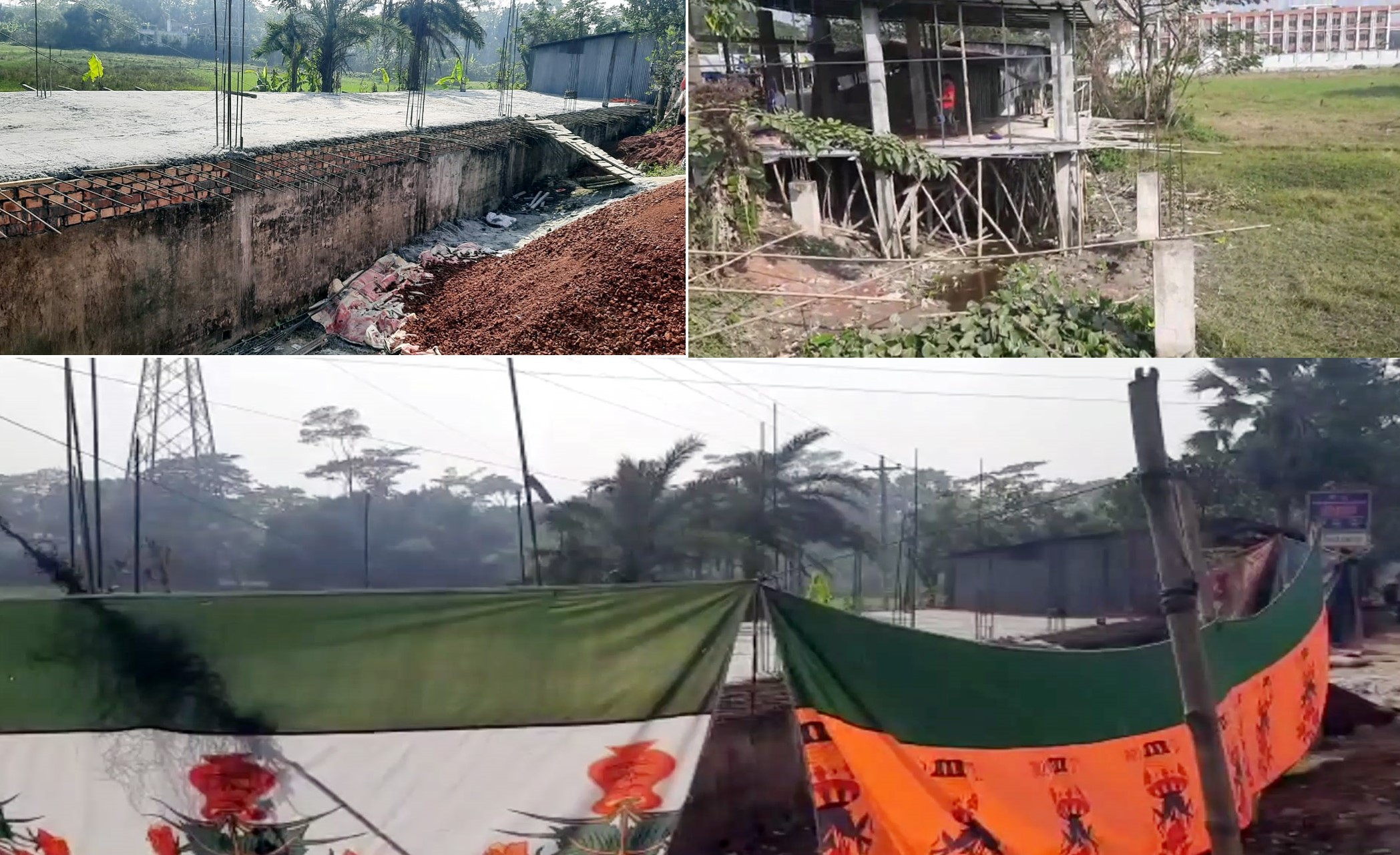 সরকারী খাল দখল করে বহুতল ভবন নির্মান