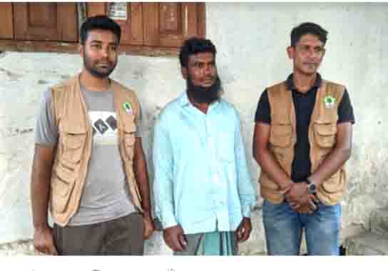 পাথরঘাটায় হরিন ধরা ফাঁদসহ আটক এক
