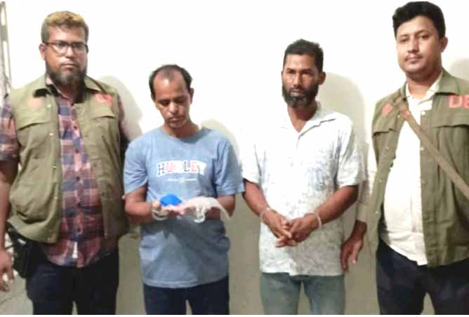 আমতলীতে ইয়াবা সহ দুই মাদক কারবারি আটক।