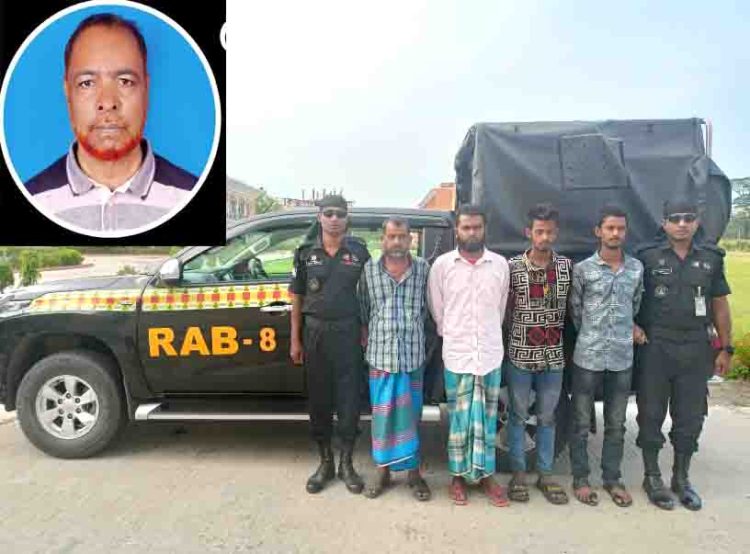 বরিশাল র্যাব-৮ ও র্যাব-১৪ এর যৌথ অভিযানে রাজাপুরের জোড়া হত্যার ৪ আসামী গ্রেফতার