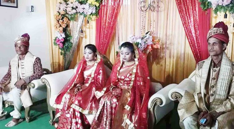 পুনর্বাসন কেন্দ্রে একসাথে দুই কনের বিয়ে
