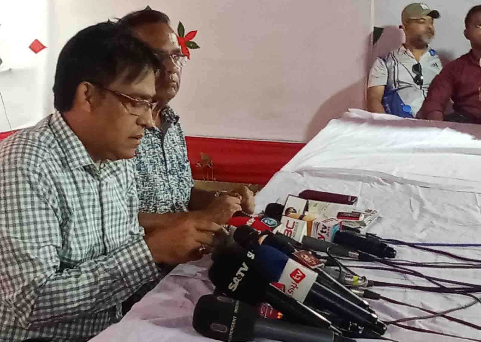 সুষ্ঠ নির্বাচনের শঙ্কা নিয়ে জাপা প্রার্থীর সংবাদ সম্মেলন