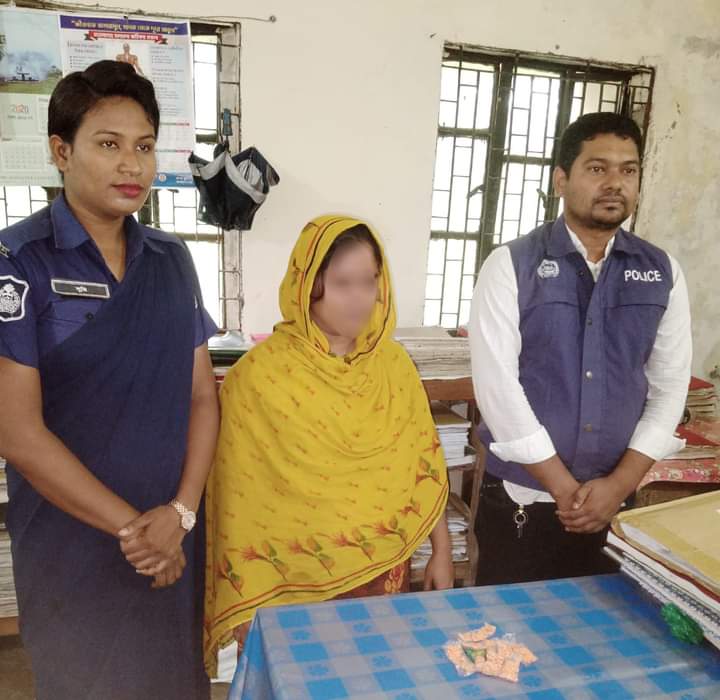 বরগুনায় পুলিশের অভিযানে ইয়াবা সহ  এক নারী গ্রেফতার: