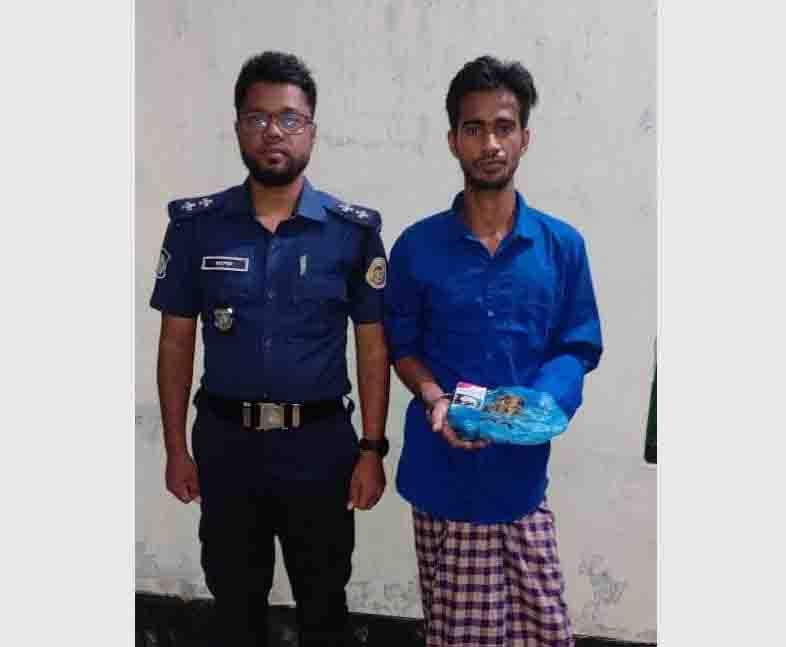 বামনায় গাজা সহ মাদক কারবারি আটক