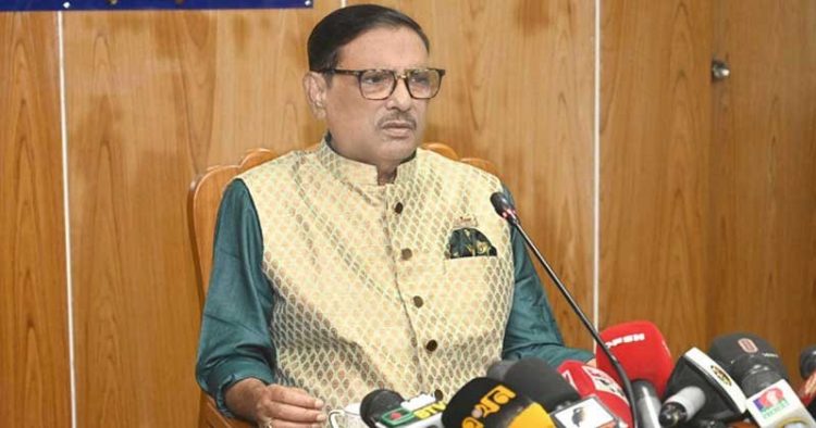 মিলিয়ন ডলারে লবিস্ট নিয়োগ করেছে বিএনপি : ওবায়দুল কাদের