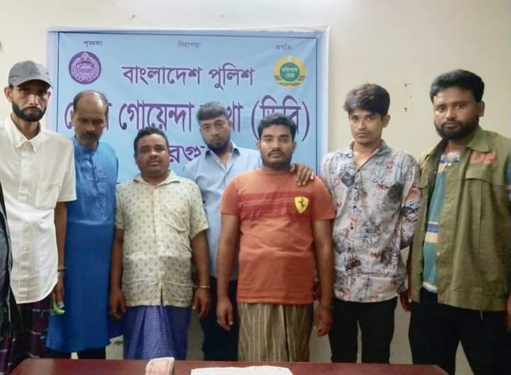 বরগুনায় ডিবি পুলিশের অভিযানে ০৬ জুয়াড়ি আটক