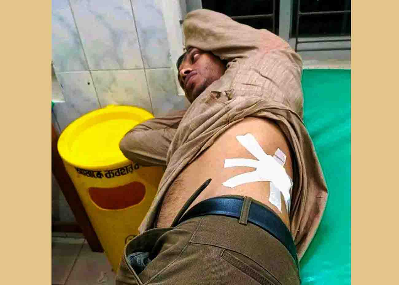 রাজাপুর উপজেলা ছাত্রদলের আহ্বায়ক কিরন’র উপর হামলা
