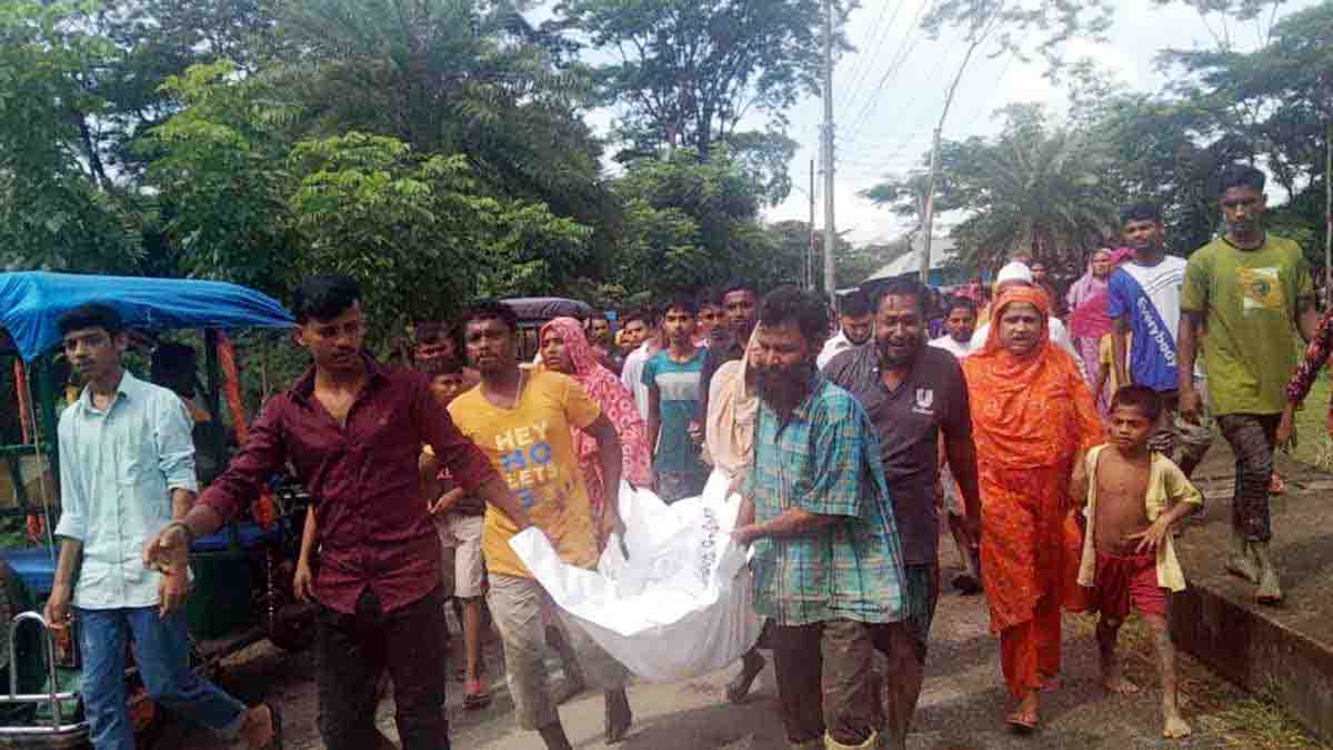বামনার ডৌয়াতলায় জন্মাষ্টমী উপলক্ষে মঙ্গল শোভাযাত্রা অনুষ্ঠিত