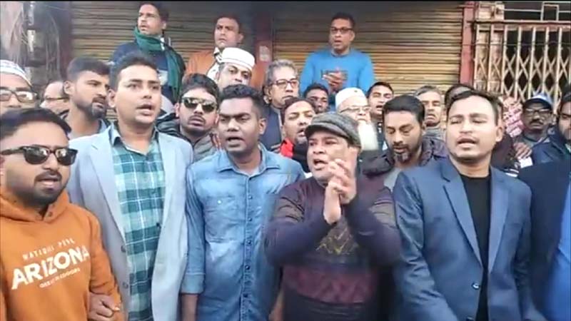 ঝালকাঠিতে অবরোধের বিরুদ্ধে যুবলীগ ছাত্রলীগের মোটরসাইকেল মিছিল