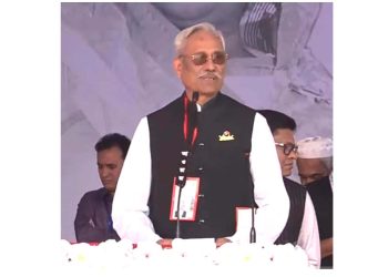 ঝালকাঠি-১ আসনের নৌকা মার্কার সমর্থনে কাঠালিয়ায় মিছিল