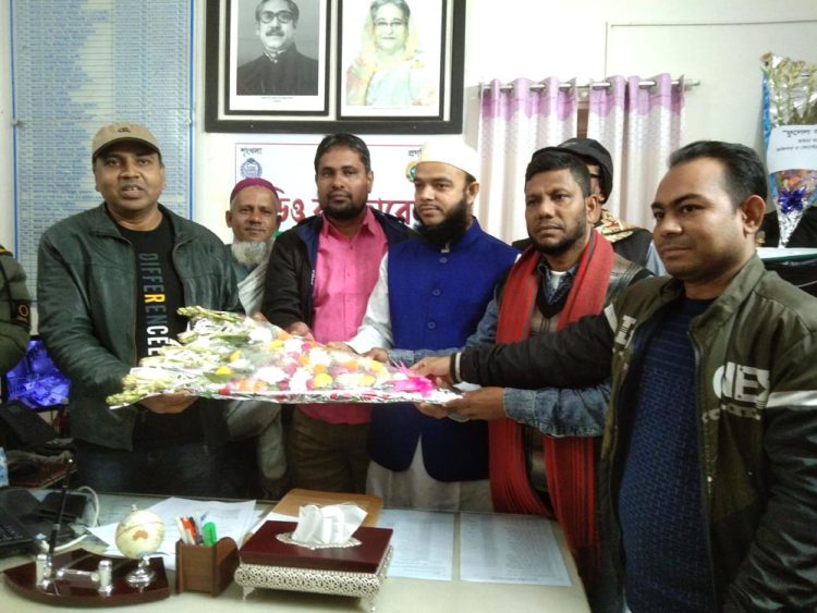 বামনায় নবাগত ওসির সাংবাদিকদের সাথে মতবিনিময় সভা।