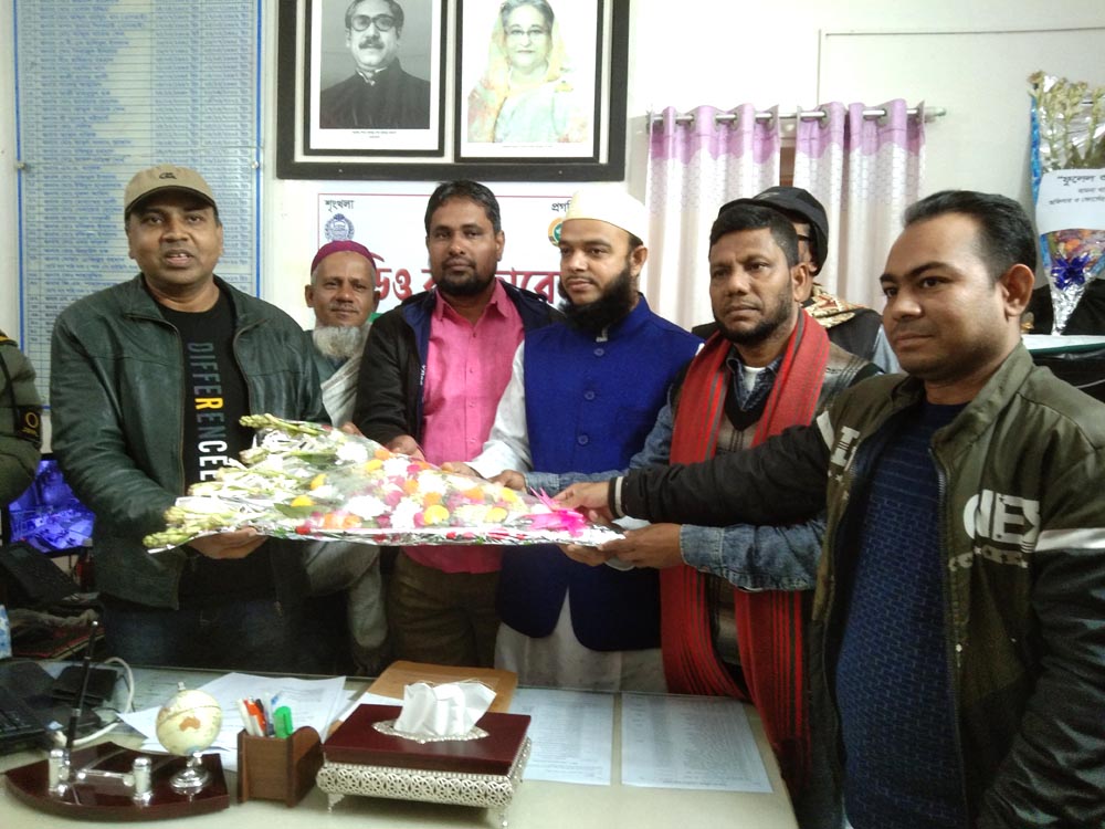বামনায় নবাগত ওসির সাংবাদিকদের সাথে মতবিনিময় সভা। 