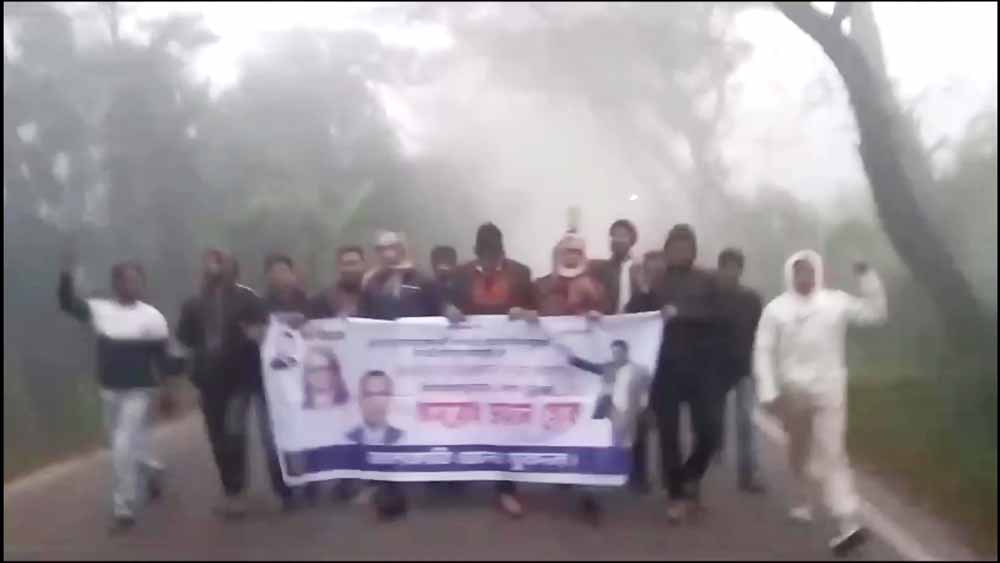 ঝালকাঠিতে অবরোধের পক্ষে যুবদলের ঝটিকা মিছিল