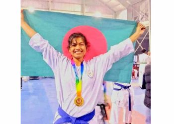 কারাতে ৯ টি পদক পাওয়া ঝালকাঠির মিথিলার লক্ষ্য এবার বিশ্ব জয়