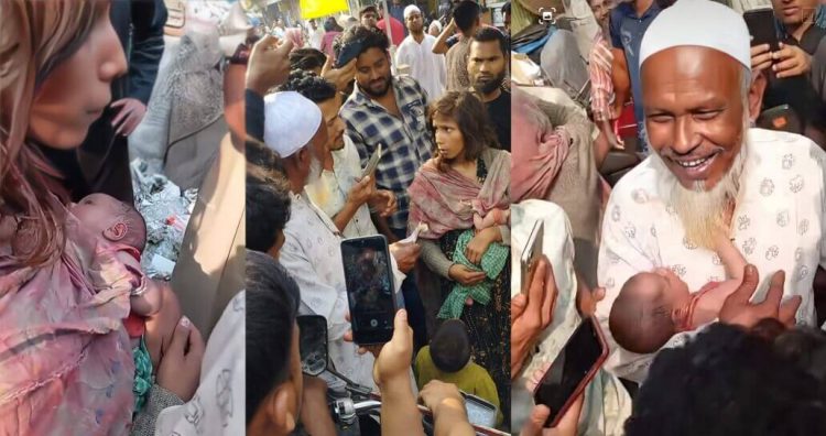 নিজ সন্তানকে বিক্রি করতে বাজারে তুলেছেন মা!