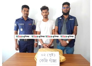 কাঠালিয়ায় ২ কেজি গাজা উদ্ধার, আটক-১