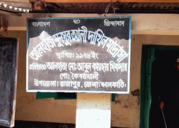 রাজাপুরের মুনসুর আলী দাখিল মাদ্রাসার সহ সুপার পদের নিয়োগে ঘুষ বানিজ্যের অভিযোগ