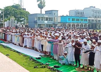 কাঠালিয়ায় বৃষ্টির জন্য ইসতিসকার নামাজ আদায়