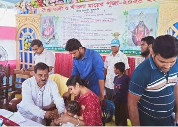 ঝালকাঠিতে ধর্মীয় উৎসবে বিনামূল্যে চিকিৎসা সেবা ও ঔষধ বিতরণ
