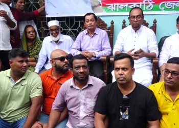 খালেদা জিয়ার মুক্তির দাবিতে ঝালকাঠিতে বিএনপির সমাবেশ