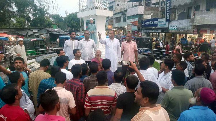 নলছিটিতে যুবদলের মিছিল ও শান্তি সমাবেশ