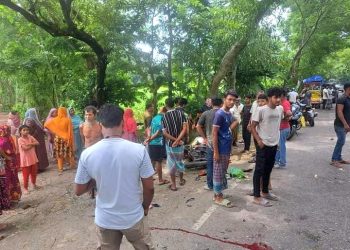 ঝালকাঠির নলছিটিতে ট্রাক-মোটরসাইকেল সংঘর্ষে নিহত ১