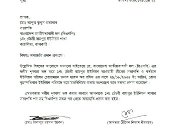 দলীয় শৃঙ্খলা ভঙ্গ করায় ইউনিয়ন বিএনপির সভাপতি মোঃ আব্দুল কুদ্দুস জমাদ্দারকে দল থেকে অব্যাহতি