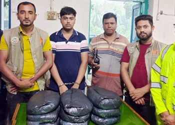 বরিশালে নয় কেজি গাঁজাসহ  বিক্রেতা গ্রেপ্তার