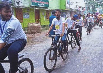 ঝালকাঠিতে দুর্নীতি বিরোধী বাই সাইকেল র‍্যালি