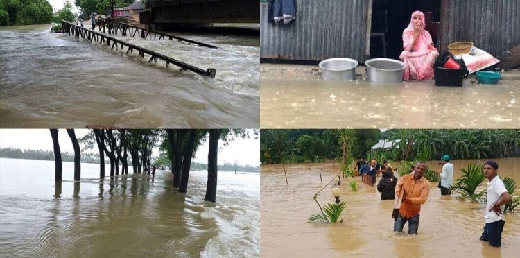 ভয়াবহ বন্যায় বিপর্যস্ত যেসব জেলাগুলো তার সর্বশেষ চিত্র