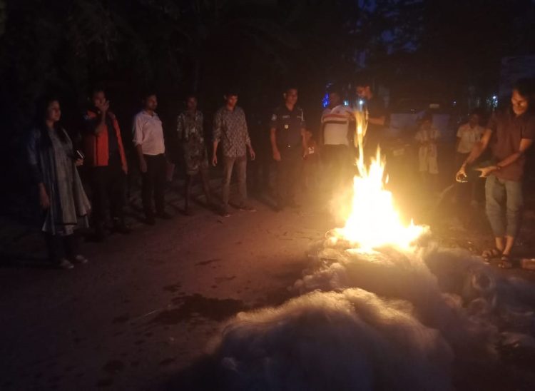নলছিটিতে ২০ হাজার মিটার কারেন্ট জাল জব্দ