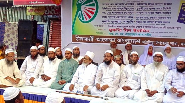 কাঠালিয়ায় ইসলামী আন্দোলন বাংলাদেশের গন সমাবেশ