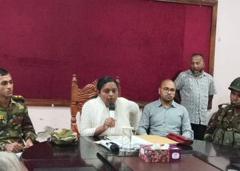রাজাপুরে শারদীয় দুর্গাপূজা উদযাপন উপলক্ষে প্রস্তুতিমূলক সভা অনুষ্ঠিত