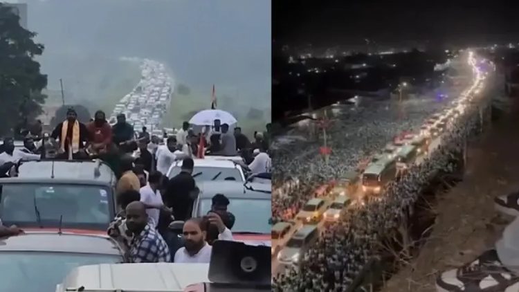 মুম্বাই ঘেরাও করতে রোডমার্চ হাজার হাজার মুসল্লির