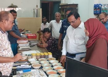 ঝালকাঠিতে টাস্কফোর্স টিমের অভিযান, দু’জন ব্যবসায়ীকে ৩৫ হাজার টাকা জরিমানা
