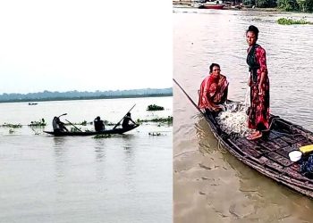 ঝালকাঠিতে নিষেধাজ্ঞা অমান্য করে চোরাগুপ্তা মা ইলিশ শিকার করছে মৌসুমী জেলেরা
