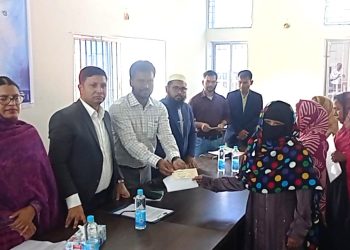 কাঁঠালিয়ায় দরিদ্র নারী পুরুষের মাঝে সমাজ সেবা অধিদপ্তর ৫০ লাখ টাকার সুদ মুক্ত ঋণ বিতরণ