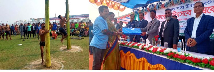 ঝালকাঠিতে তারুণ্যের উৎসবে কৃষকের আনন্দ উৎসব