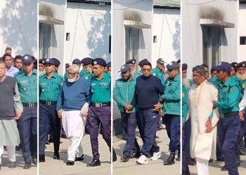 ট্রাইব্যুনালে হাজির করা হয়েছে সাবেক মন্ত্রী-আমলাসহ ১৬ জনকে