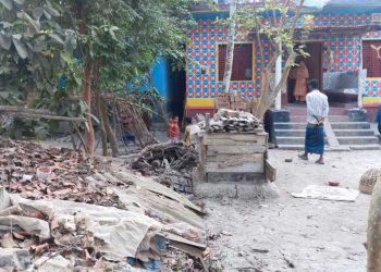 রাজাপুরে বাড়ির সীমানার গাছ কেটে ফেলা ও প্রাণনাশের হুমকির অভিযোগ