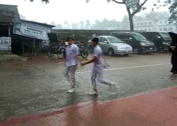 বঙ্গোপসাগর সৃষ্ট লঘুচাপের প্রভাবে ঝালকাঠিতে বৃষ্টি