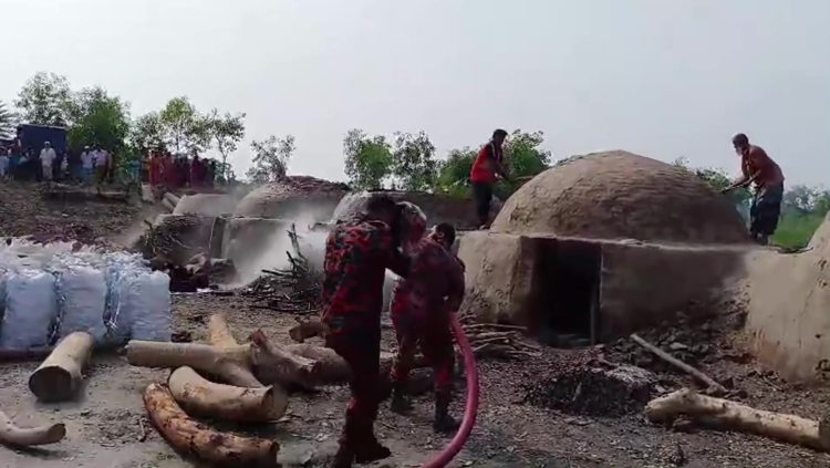 কাঠালিয়ায় কাঠ পুড়িয়ে কয়লা তৈরির অবৈধ ২৩টি চুল্লি গুড়িয়ে দিলেন ভ্রম্যমান আদালত
